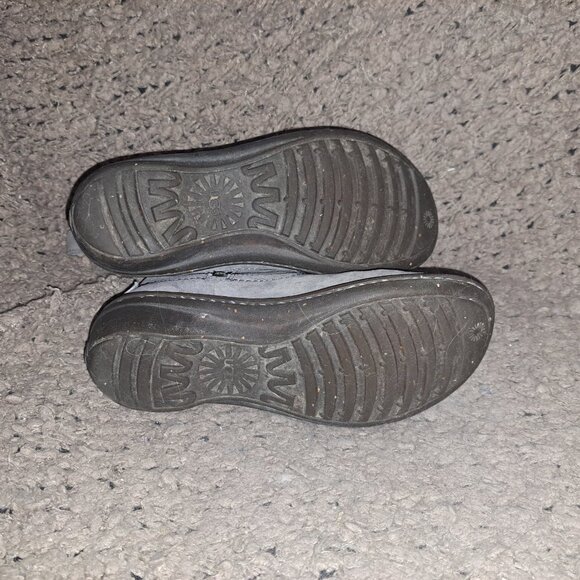 UGG-Neevah-Gray Suede/Shearling Lined-Side Zip Booties-Sz 7-Excellent  Excellent - Picture 8 of 8